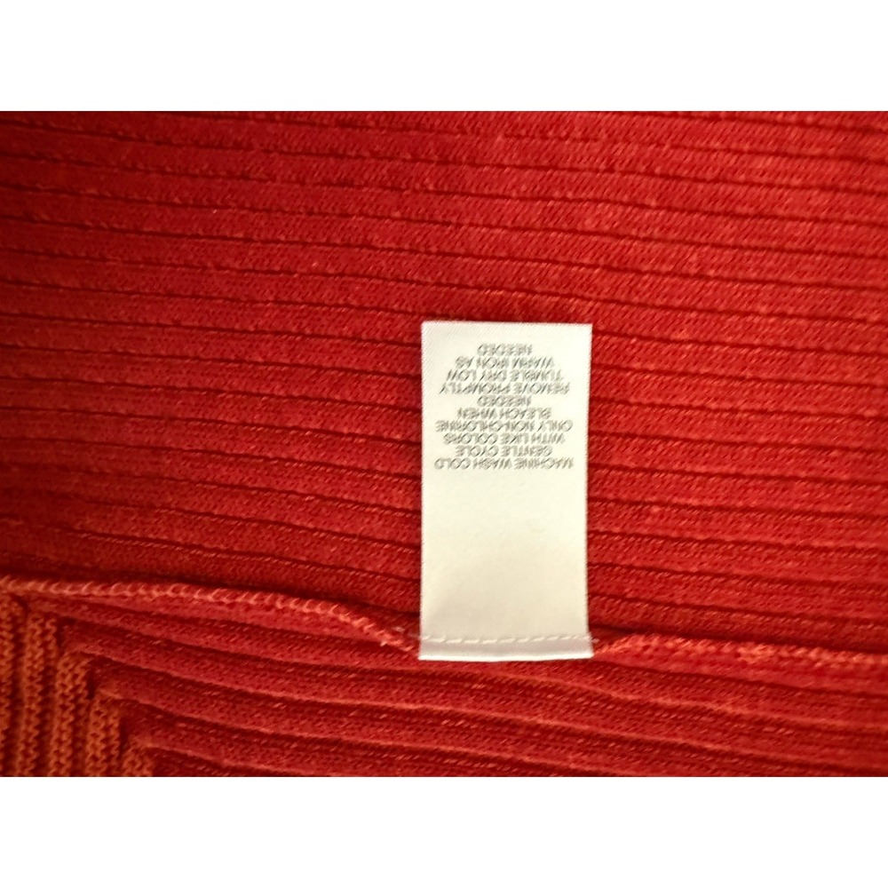 Spring & Mercer Orange Striped Long Sleeve Open Front Cardigan Sweater S NWT - Picture 4 of 11
